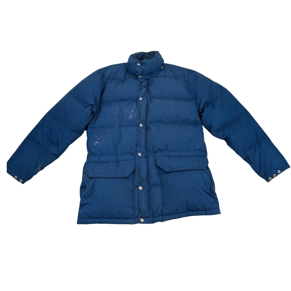Vintage The North Face Down Filled Puffer Jacket Men Blue Camping‎ Gorpcore